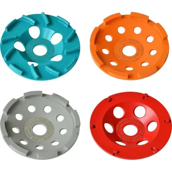 Collomix Diamantschleiftopf GST 125 19293 Orange, Ø 125 mm, für abrasives Material, Bohrung 22,23 mm