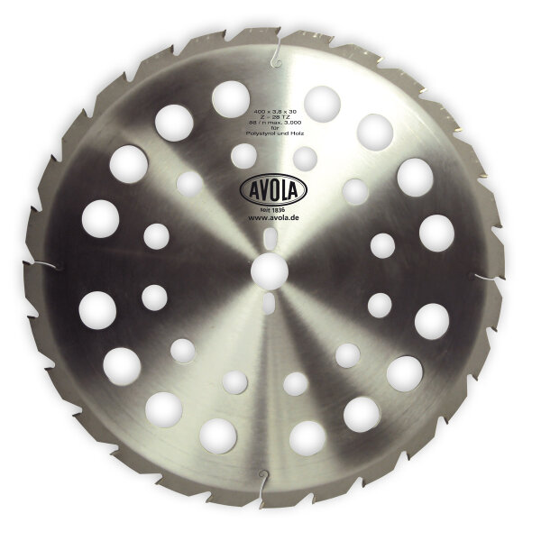 AVOLA  Kreissägeblatt 5272 HM/A/PH, Ø 500 mm, für Holz und Polystyrol