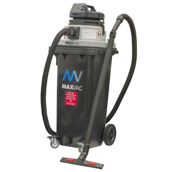 Maxvac Dura Nass-Trockensauger DV-120-MB-230-EU mit Werkzeugsteckdose, M-Klasse Filter, 120 l Behälter