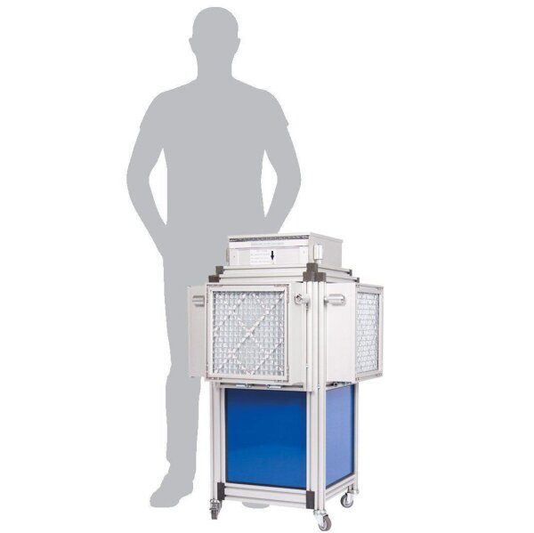 Maxvac Dustblocker Pro 25 Industrie-Luftreiniger DBP25-230-HL-EU mit H/L Geschwindigkeitsregelung, HEPA H13, 2700 m³/h