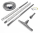 Maxvac Supra Ofenreinigungs-Set SV1-ACC-810 Ø 40 mm, brandsicher, 3 m flexibler Metallschlauch