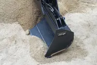 RÄDLINGER Grabenräumlöffel mit Zylinder Breite 800mm ohne/ mit Böschungsschneide 0-1,0t Klasse 01 40kg