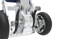 DMS Elektrischer Ergo Treppensteiger ZW7210GC Alu, 210 kg...