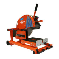 Norton Clipper Steintrennmaschine 70184603115 CM35 Mini Clipper, Nassschneidetisch, Ø 350 x 25,4 mm, 340 mm Schnittlänge