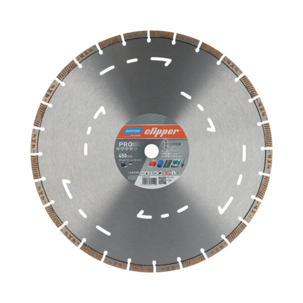 Norton Clipper Diamant-Trennscheibe 70184602096 Pro 4x4 Explorer, 450 x 25,4 mm, Segmenthöhe 12 mm