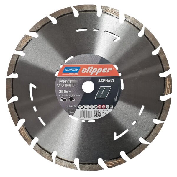 Norton Clipper Diamanttrennscheibe  262 Pro Asphalt, Ø 300-700 mm, Bohrung 20 mm, mit Unterschnittschutz