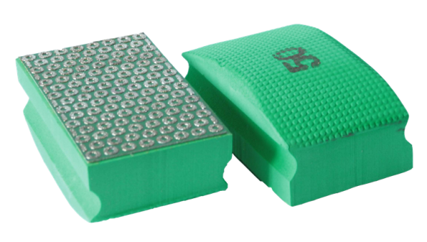 Norton Clipper Diamanthandschleifpad 70184603279 Grün, Körnung 50, für Natur- und Kunststeine