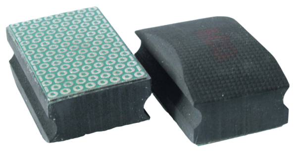 Norton Clipper Diamanthandschleifpad 70184603280 Schwarz, Körnung 100, für Natur- und Kunststein