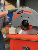 iQ Power Tools Trockenschneidtisch iQ360XT mit integrierter Staubabsaugung, 356 mm Sägeblatt, 114 mm Schnitttiefe
