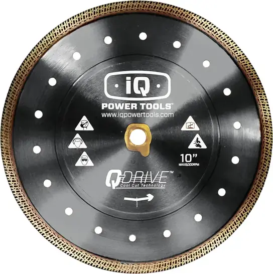 iQ Power Tools Q-Drive-Sägeblatt TLD254-1.54P-QD-HardMat schwarz, 254 mm, für harte Materialien