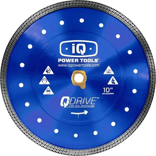 iQ Power Tools Q-Drive-Sägeblatt TLD254-1.54P-QD-MB1 blau, 254 mm, für weiche Materialien