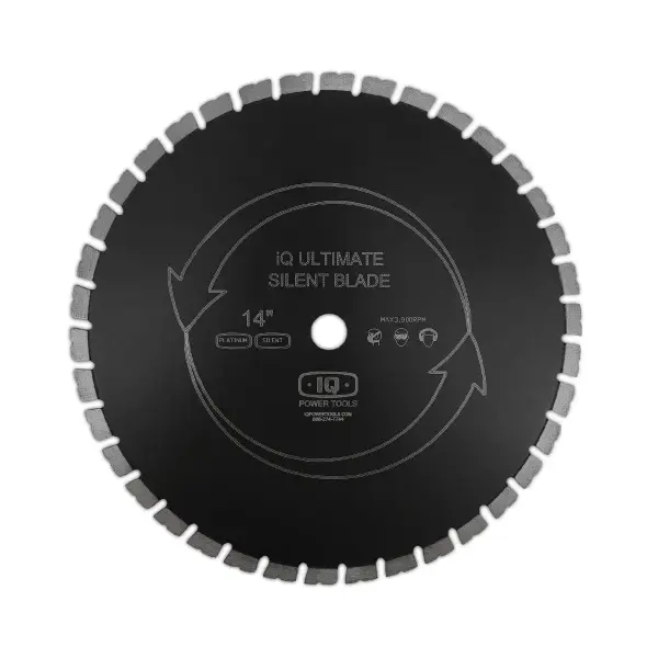 iQ Power Tools Platin-Sägeblatt MAS14-125AP-QT mit geräuscharmem Kern, 356 mm, für iQ360