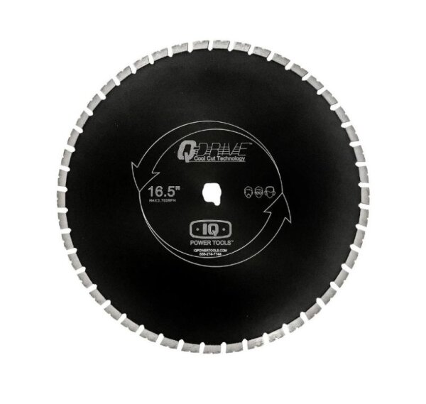 iQ Power Tools Segmentiertes Q-Drive Sägeblatt MASQX420-3-QD-KP Schwarz, 420 mm, mit geräuscharmem Kern, für weiche Materialien