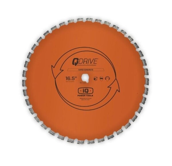 iQ Power Tools Segmentiertes Q-Drive Sägeblatt MASQX420-3-QD-HM2 orange, 420 mm, mit geräuscharmem Kern