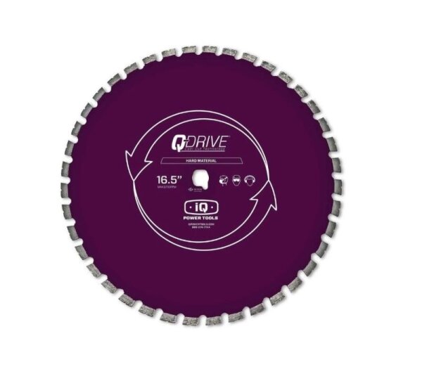 iQ Power Tools Segmentiertes Q-Drive Sägeblatt MASQX420-3-QD-HM3 lila, 420 mm, geräuscharmer Kern