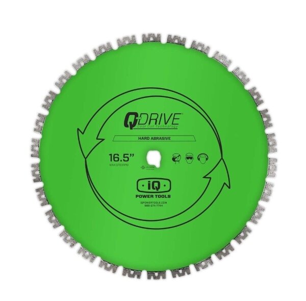 iQ Power Tools Segmentiertes Q-Drive Sägeblatt MASX420-3-QD-MX grün, 420 mm, für harte Materialien, für iQMS362i